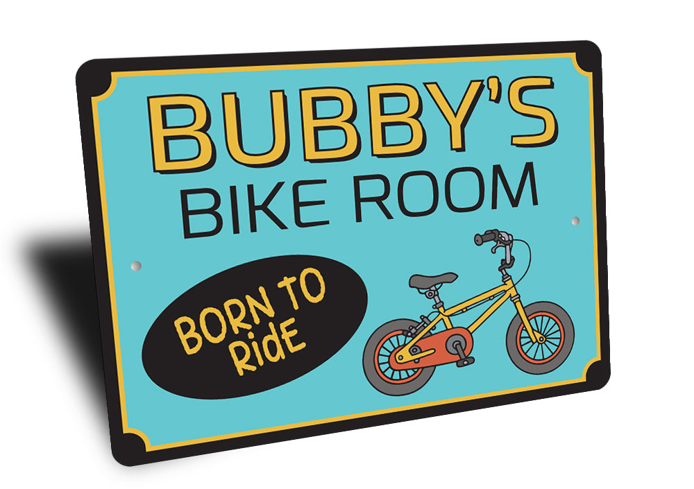 Kid Bike Room Street Sign