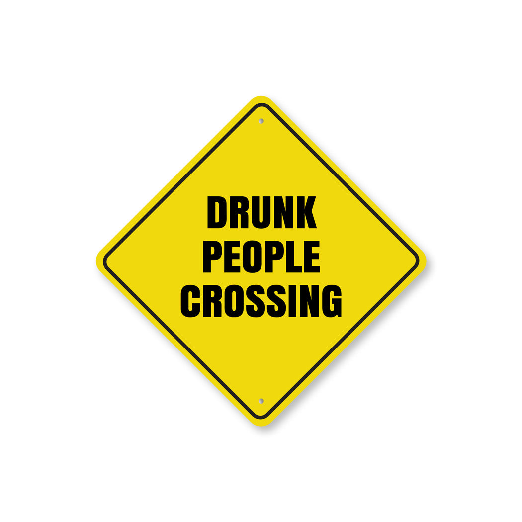 Drunk People Crossing Sign