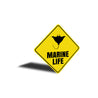 Marine Life Caution Sign