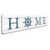 Home Boat Wheel Sign