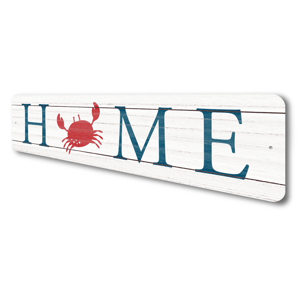 Home Beach Crab Sign