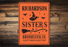 Richardson Sisters Est Date Sign