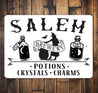 Potions Crystals And Charms Sold Here Sign