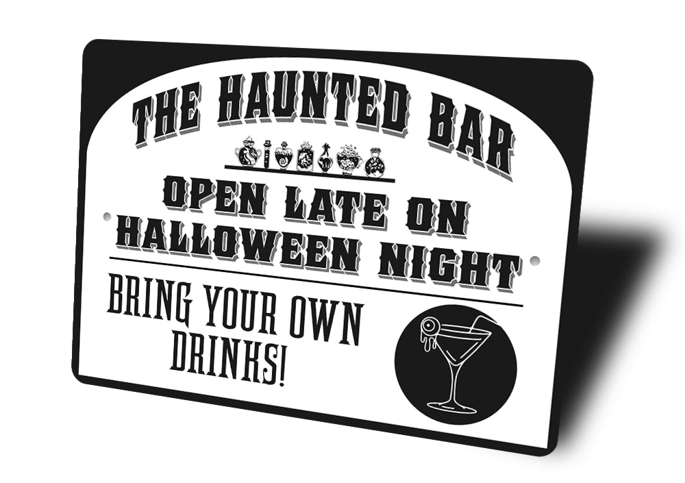 The Haunted Bar Sign