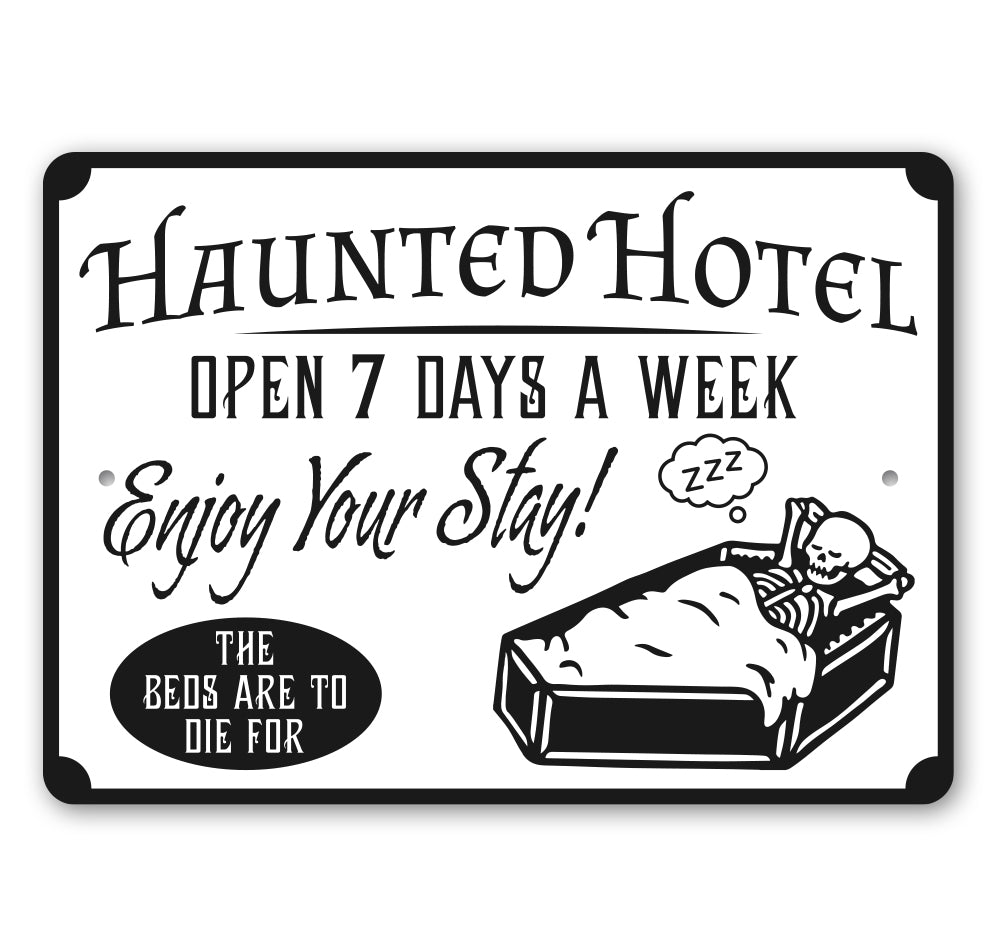 Haunted Hotel Sign