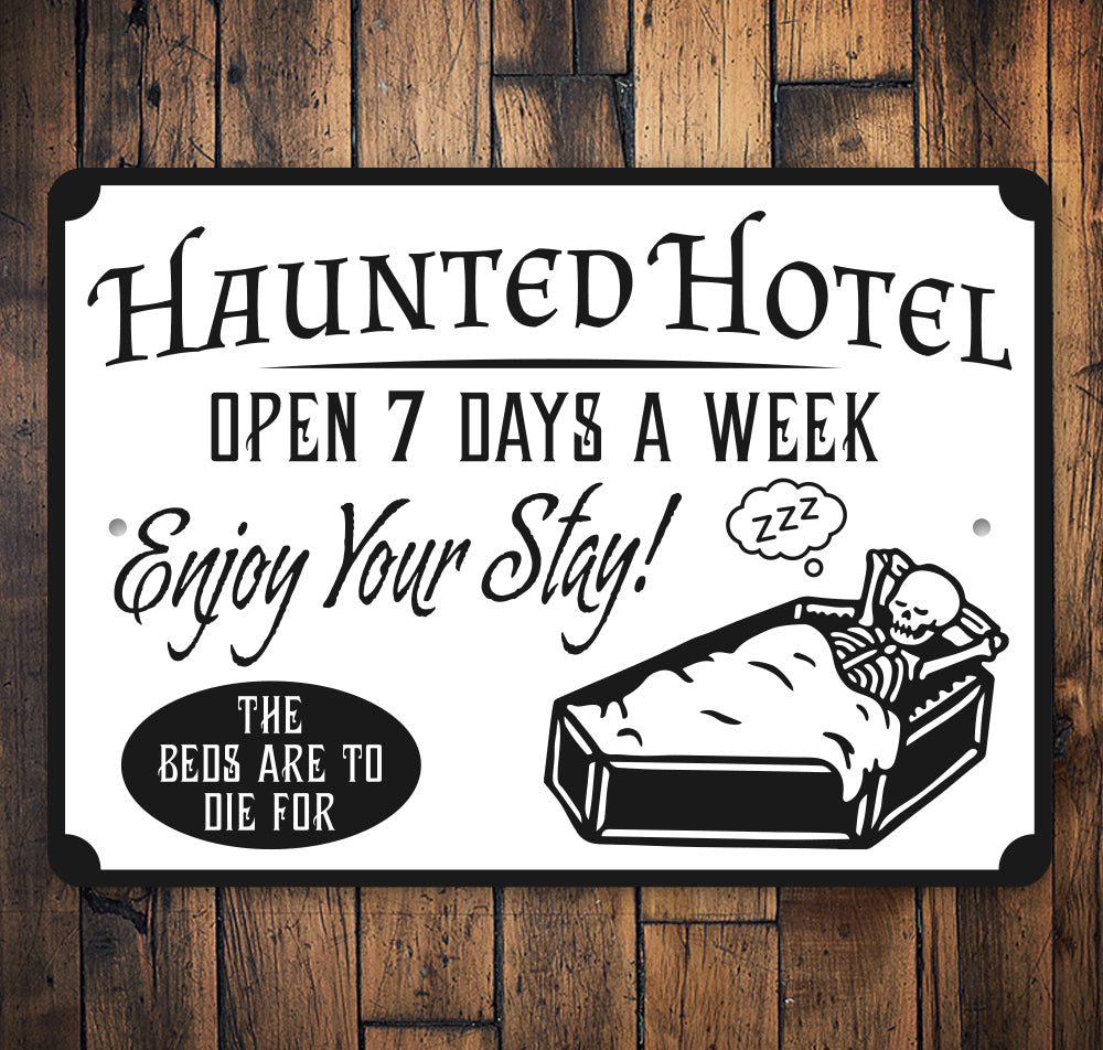 Haunted Hotel Sign