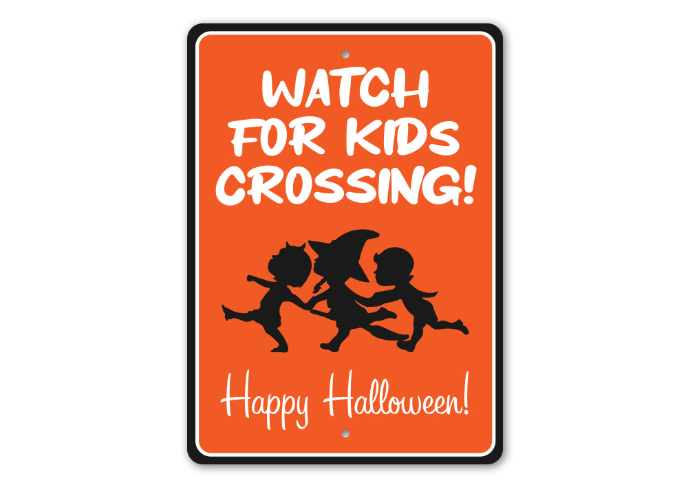 Watch For Crossing Kids Sign