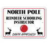 North Pole Reindeer Teacher Sign