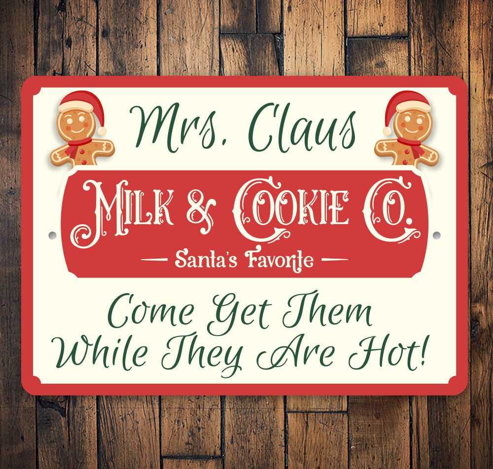 Custom Milk And Cookie Co Sign