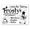 Winter Cafe Open Sign