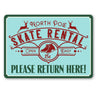 North Pole Skate Rental Sign