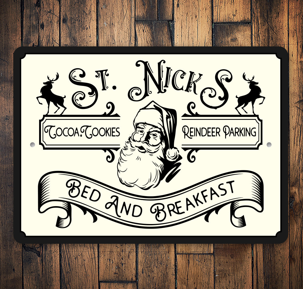 St Nicks Bed And Breakfast Sign