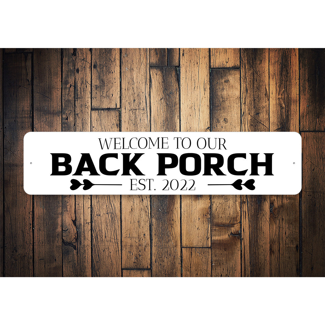 Welcome Back Porch Sign – Lizton Sign Shop