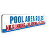 Pool Area Rules Sign