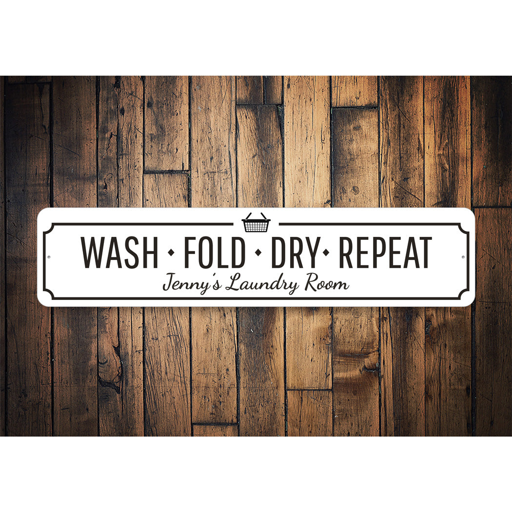 Wash Fold Dry Repeat Sign