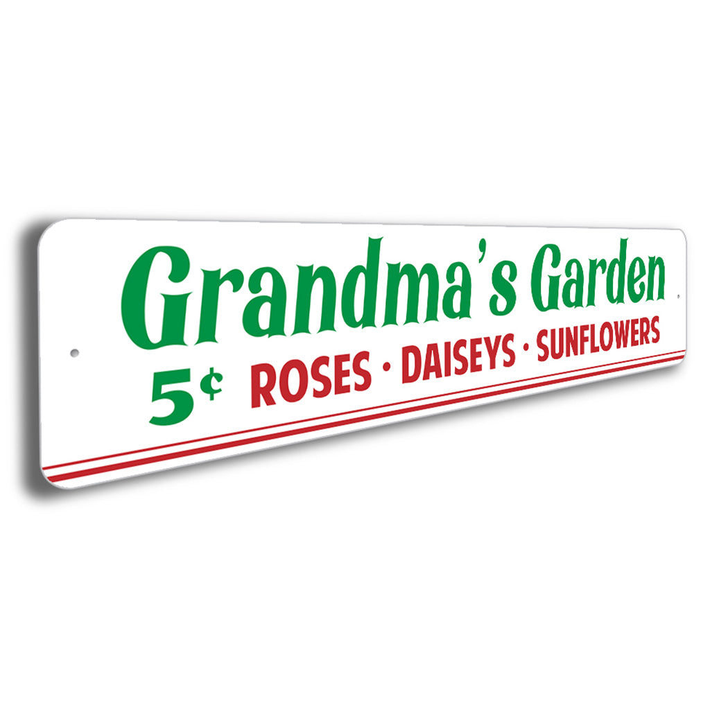 Grandmas Garden 5 cent Flowers Sign