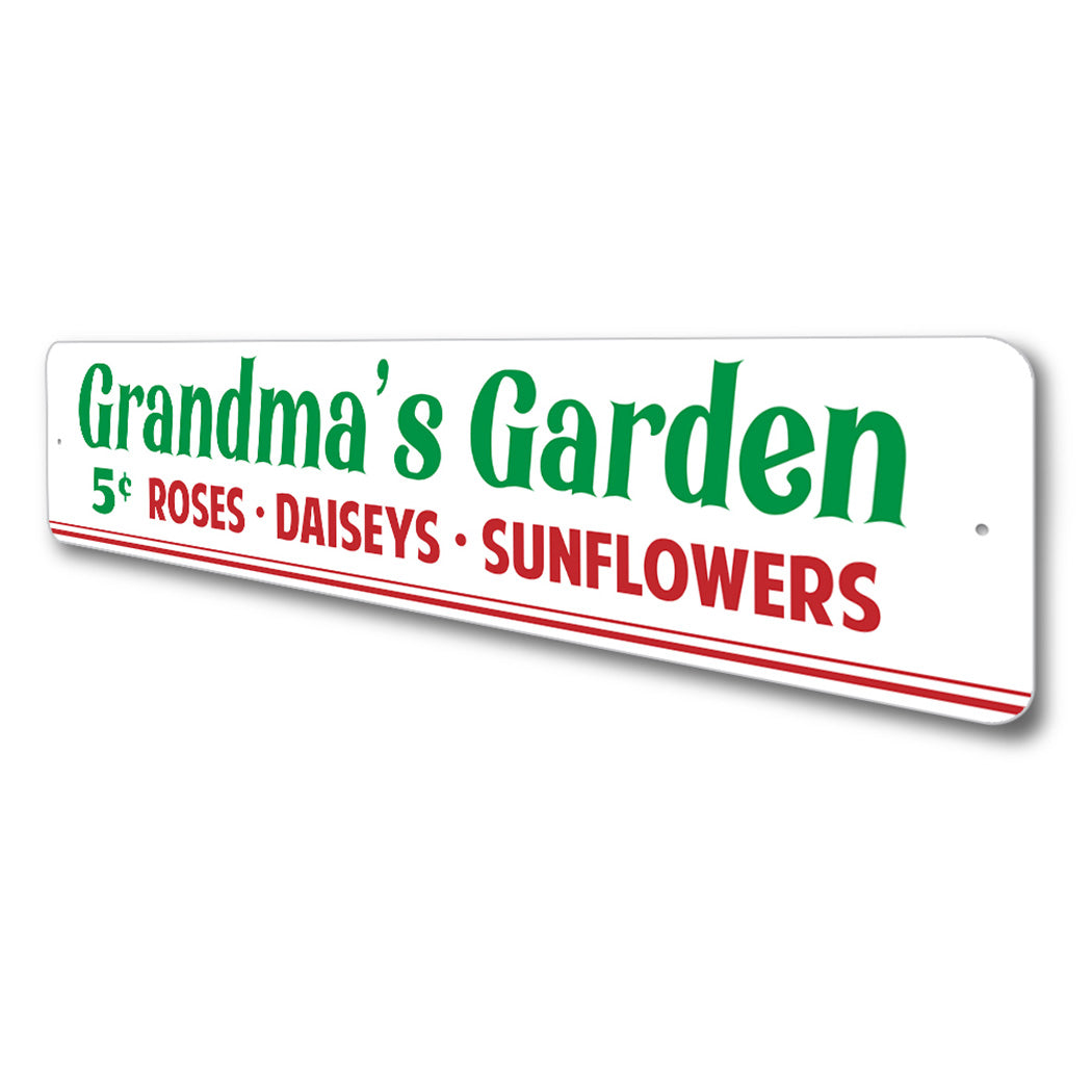 Grandmas Garden 5 cent Flowers Sign