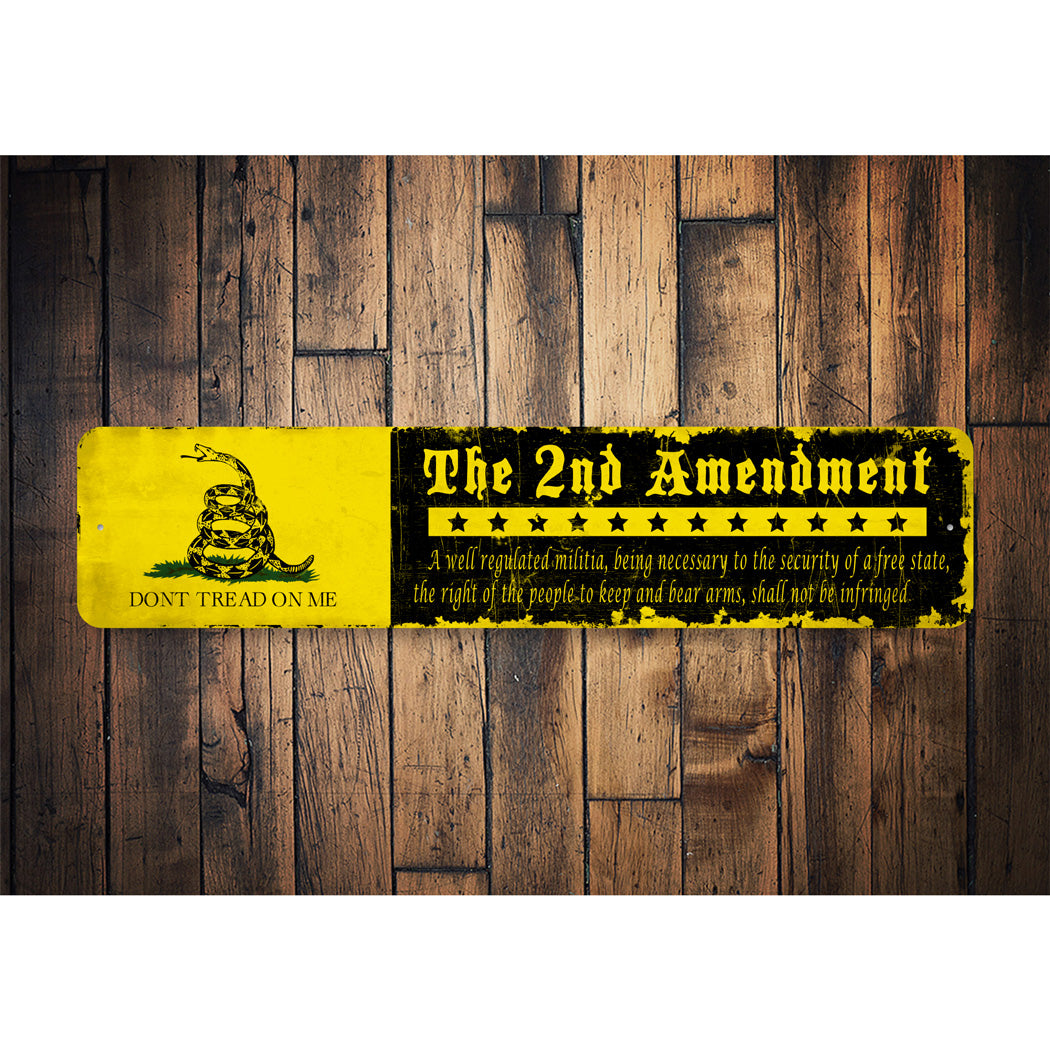 2nd Amendment Vintage Sign