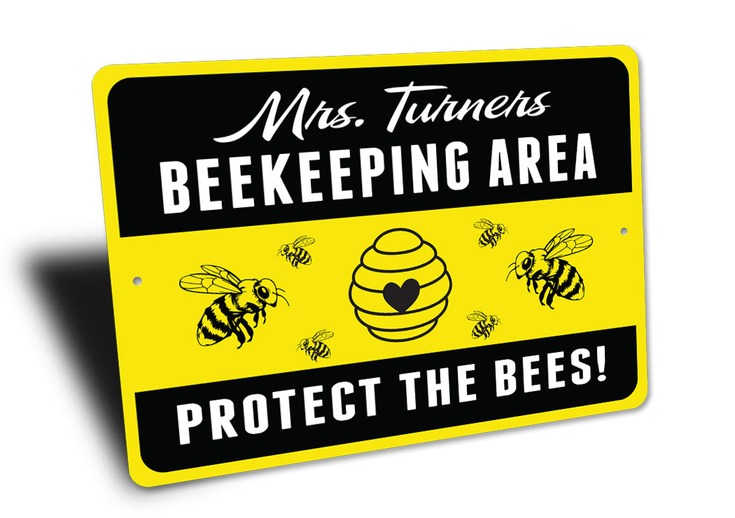 Beekeeping Area Bee Sign
