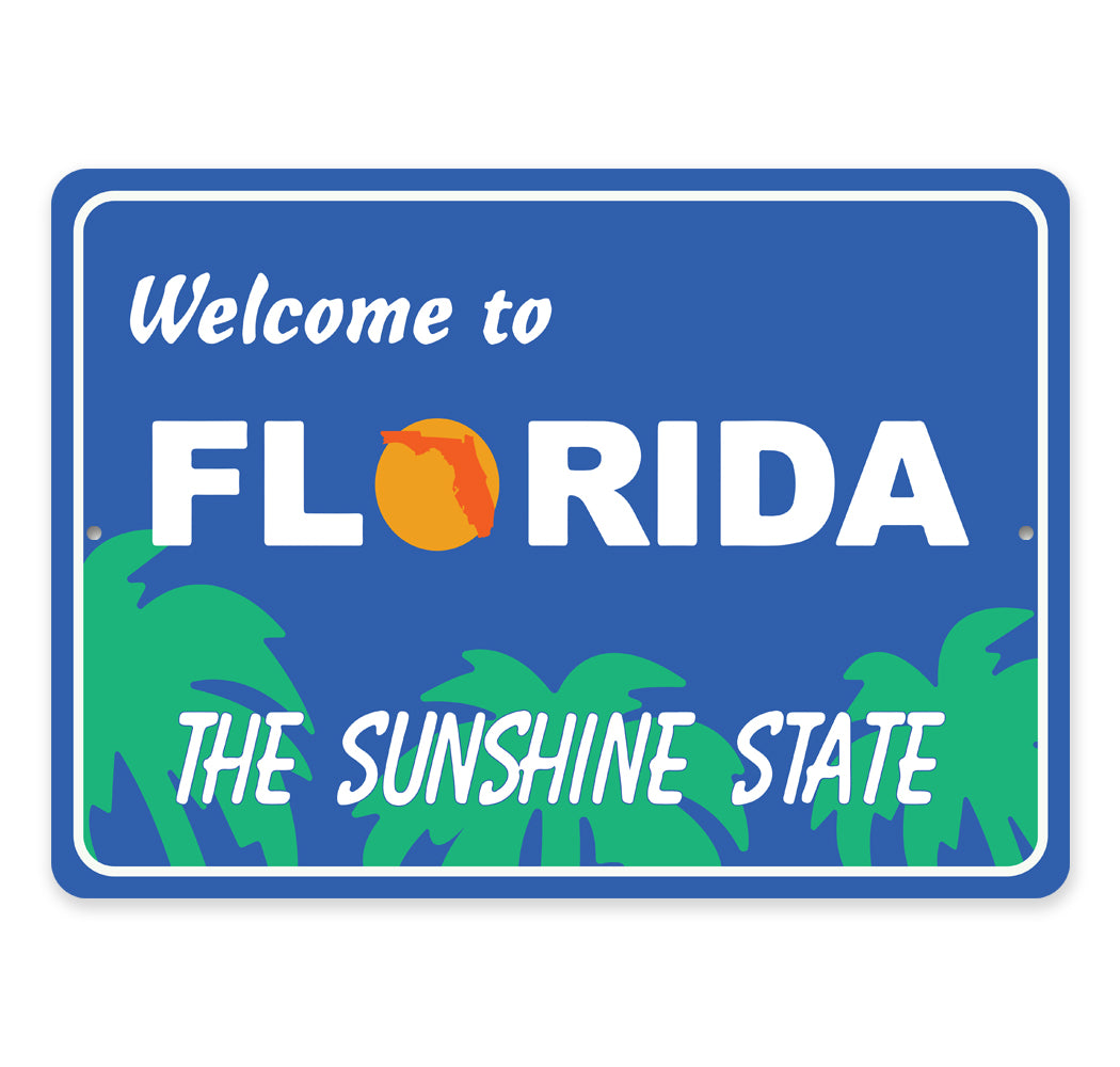 Welcome To Florida Road Sign