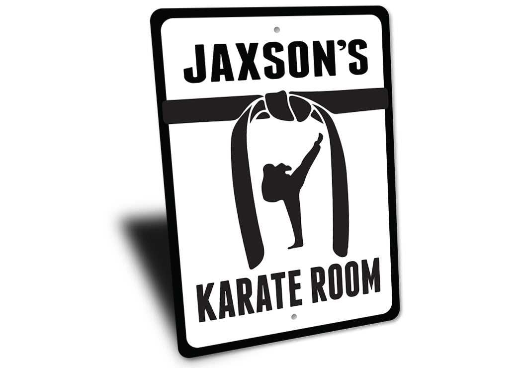 Custom Karate Belt Room Sign