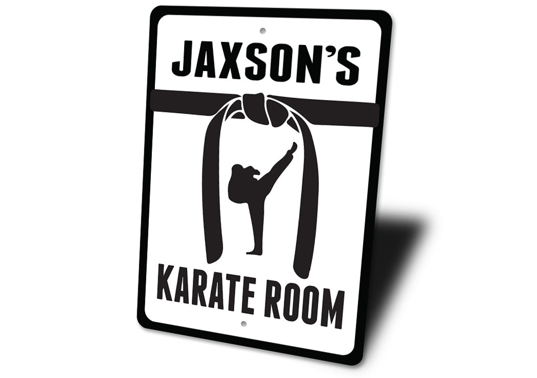 Custom Karate Belt Room Sign
