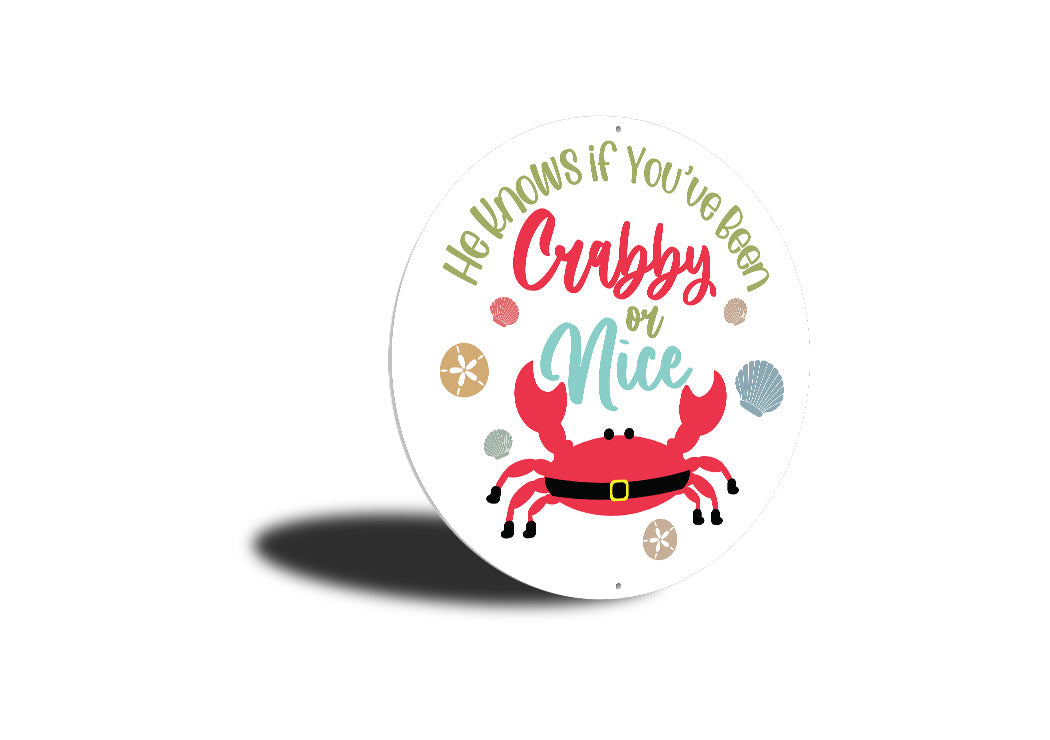 Crabby Or Nice Circle Sign