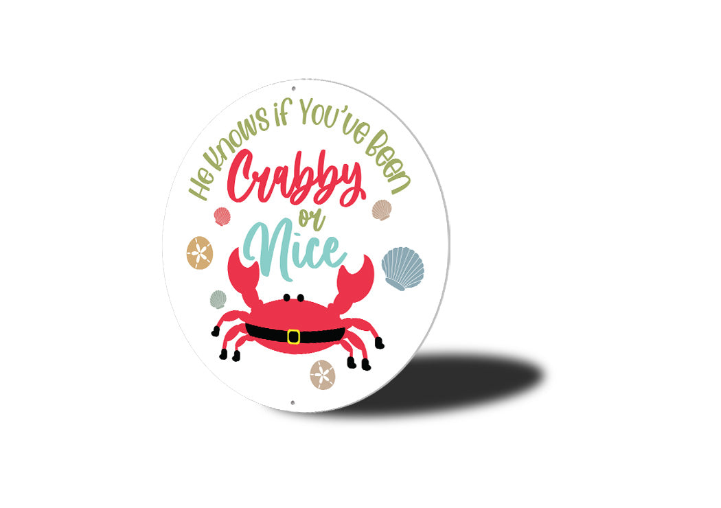 Crabby Or Nice Circle Sign