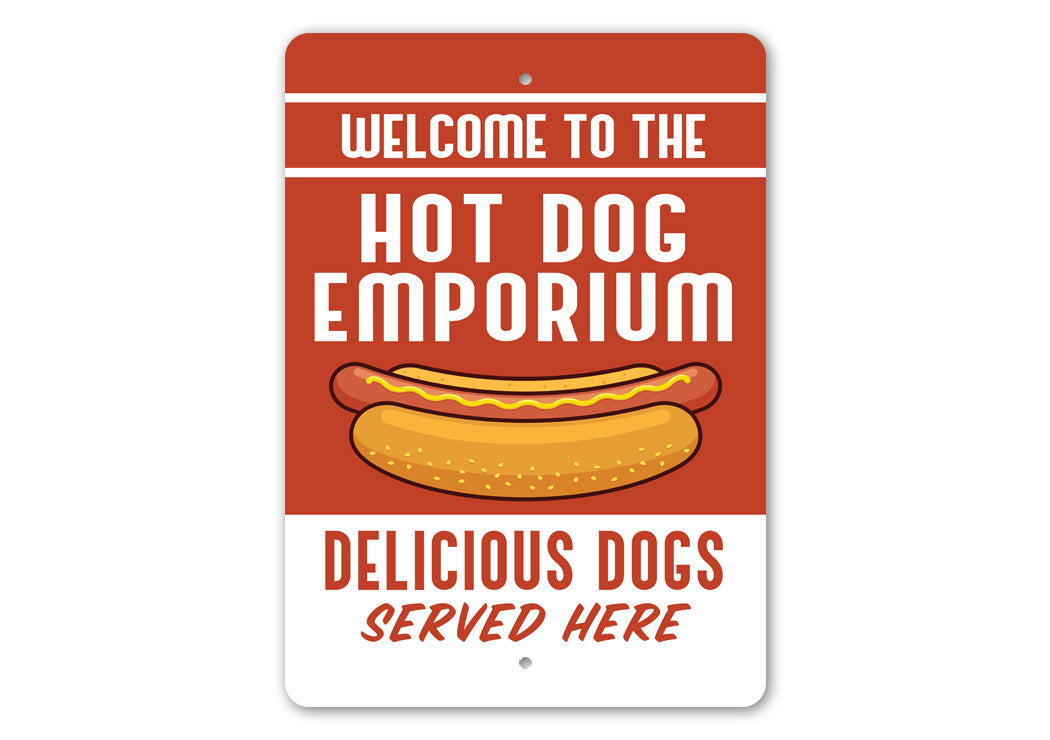Hot Dog Emporium Sign
