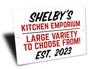 Custom Kitchen Emporium Sign