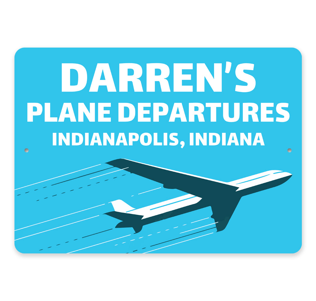 Custom Plane Departures Signs