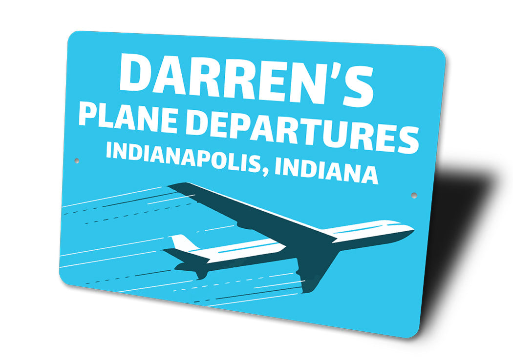 Custom Plane Departures Signs