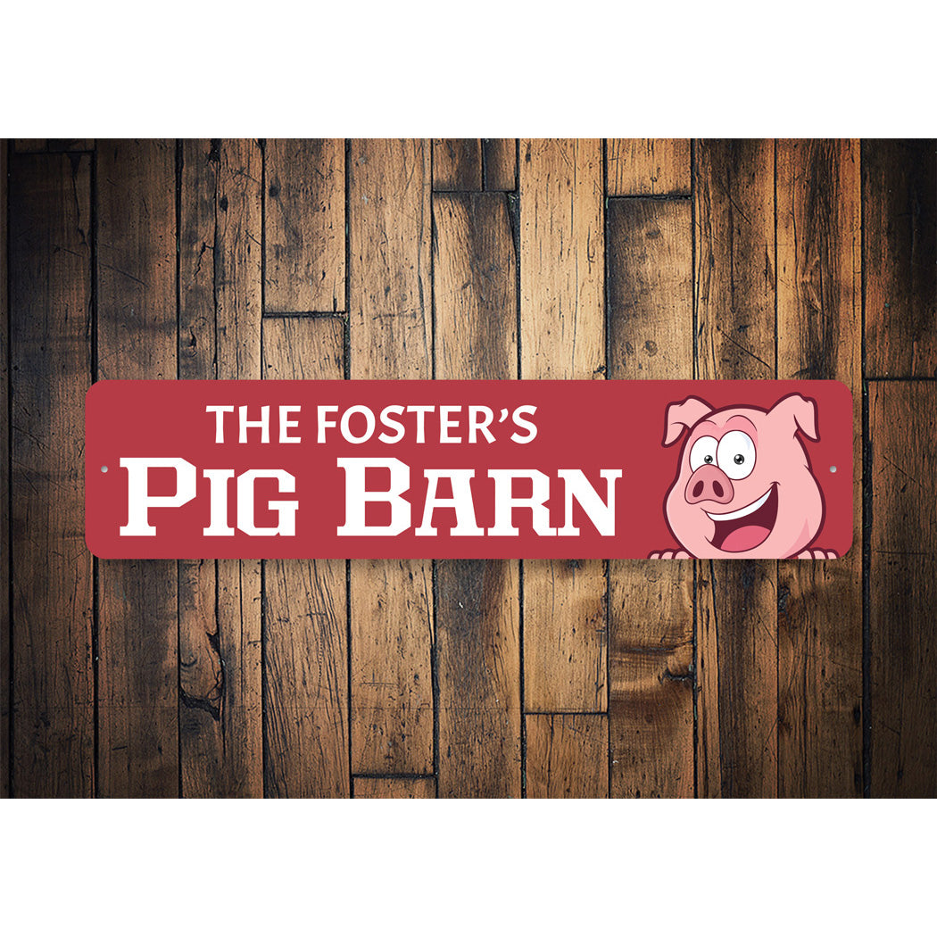 Pig Barn Farm Sign