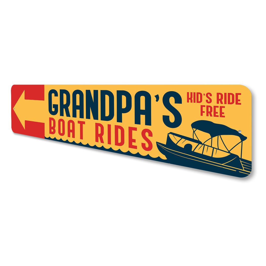 Custom Boat Rides Sign