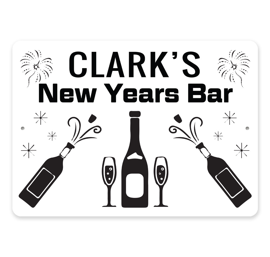 New Years Family Bar Sign