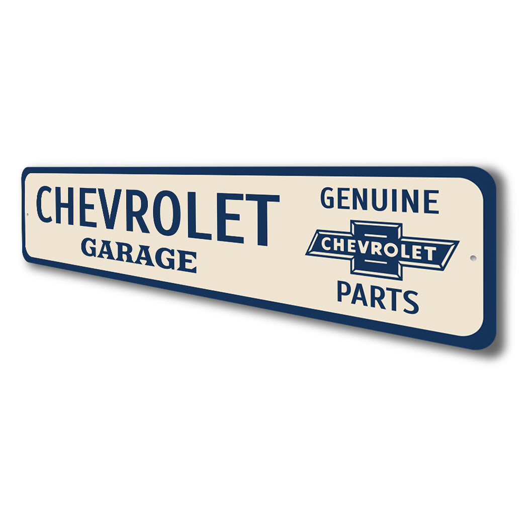 Chevrolet Garage Genuine Chevy Parts Sign