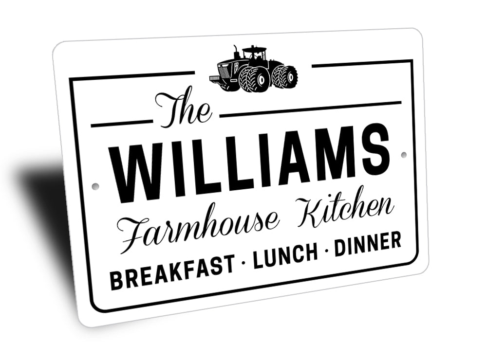 Custom Family Farmhouse Kitchen Sign