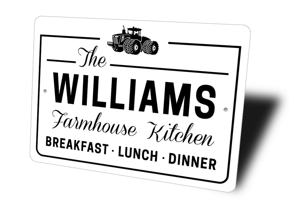 Custom Family Farmhouse Kitchen Sign