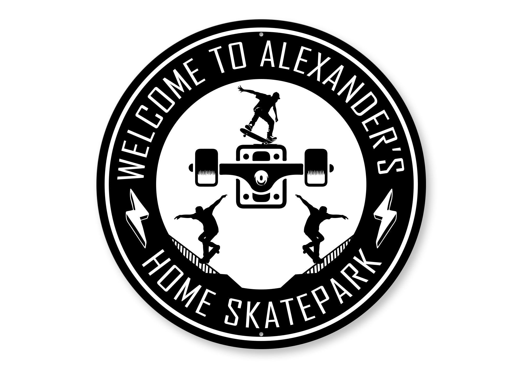 Custom Name Welcome To Home Skatepark Sign