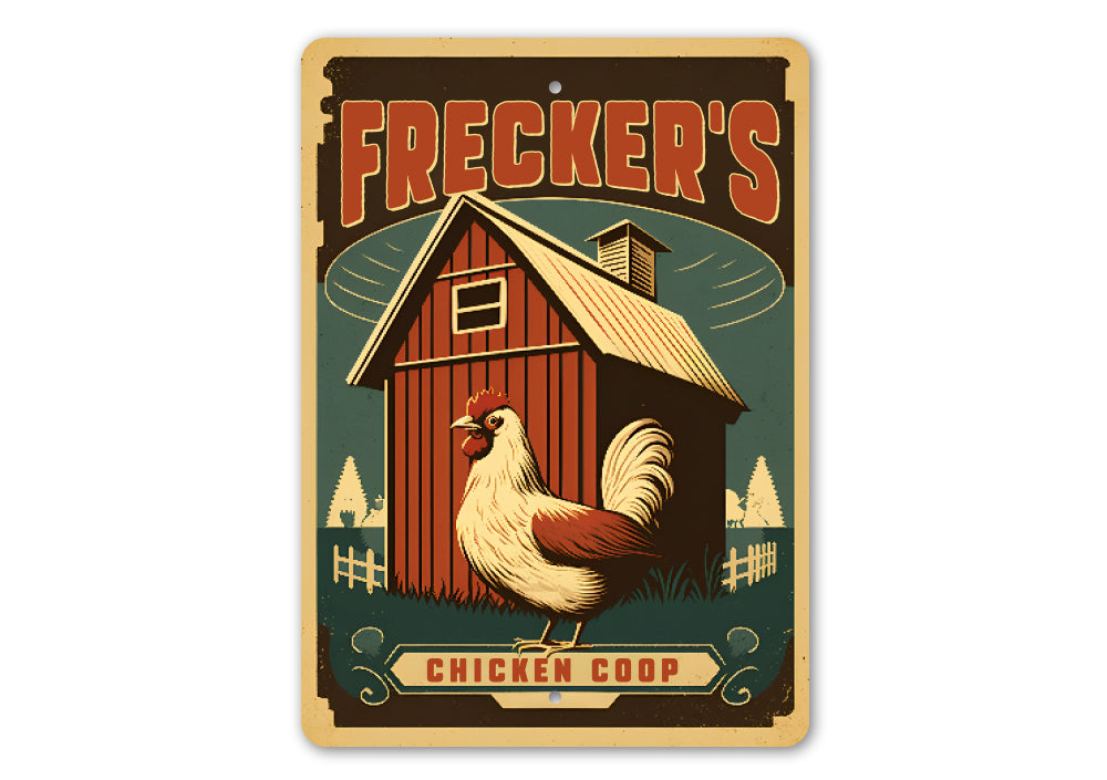 Personalized Family Name Chicken Coop Sign