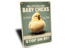 Custom Farm Name Baby Chicks Well Fed Well Bred Sign