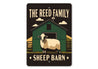 Personalized Family Name Sheep Barn Sign