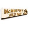 Custom Family Name Sheep Barn Sign