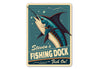 Custom Name Fishing Dock Fish On Sign