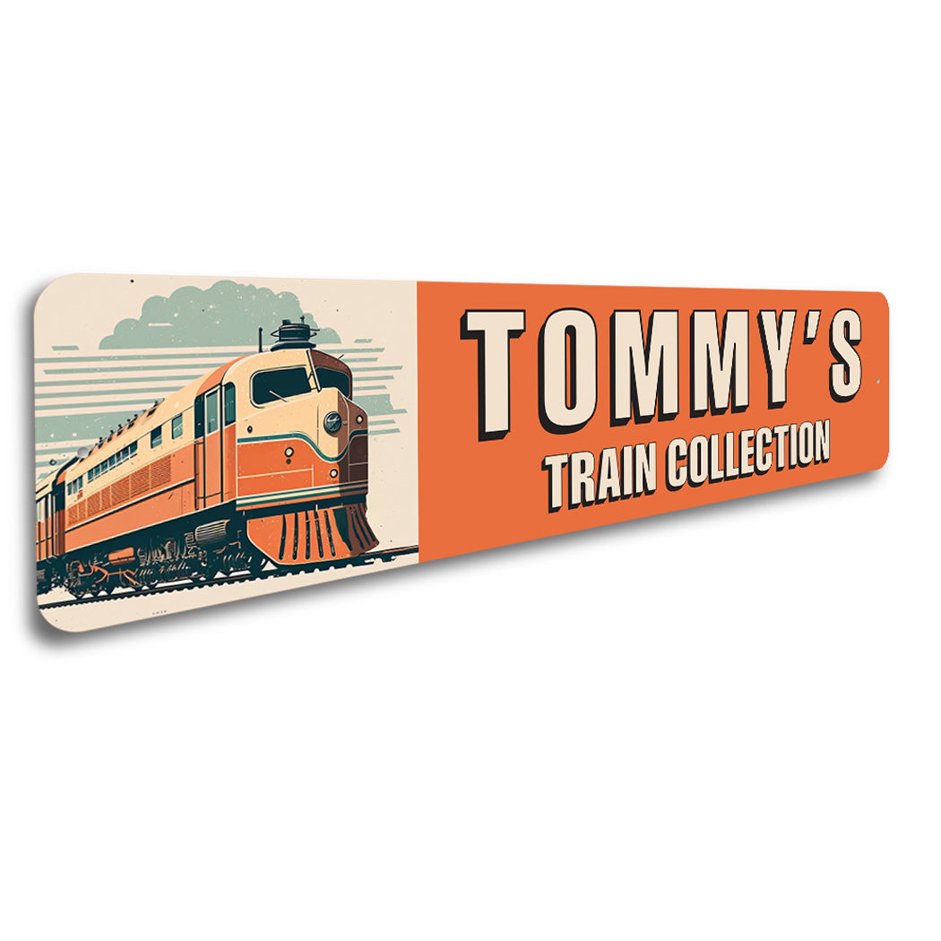 Personalized Name Train Collection Sign