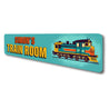 Personalized Name Train Room Metal Sign