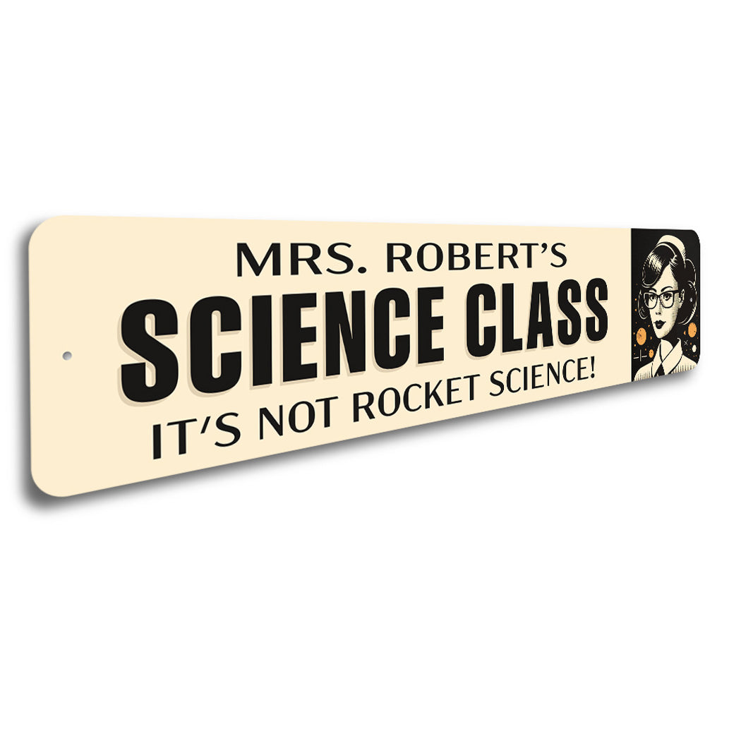 Custom Teacher Name Science Class Sign – Lizton Sign Shop