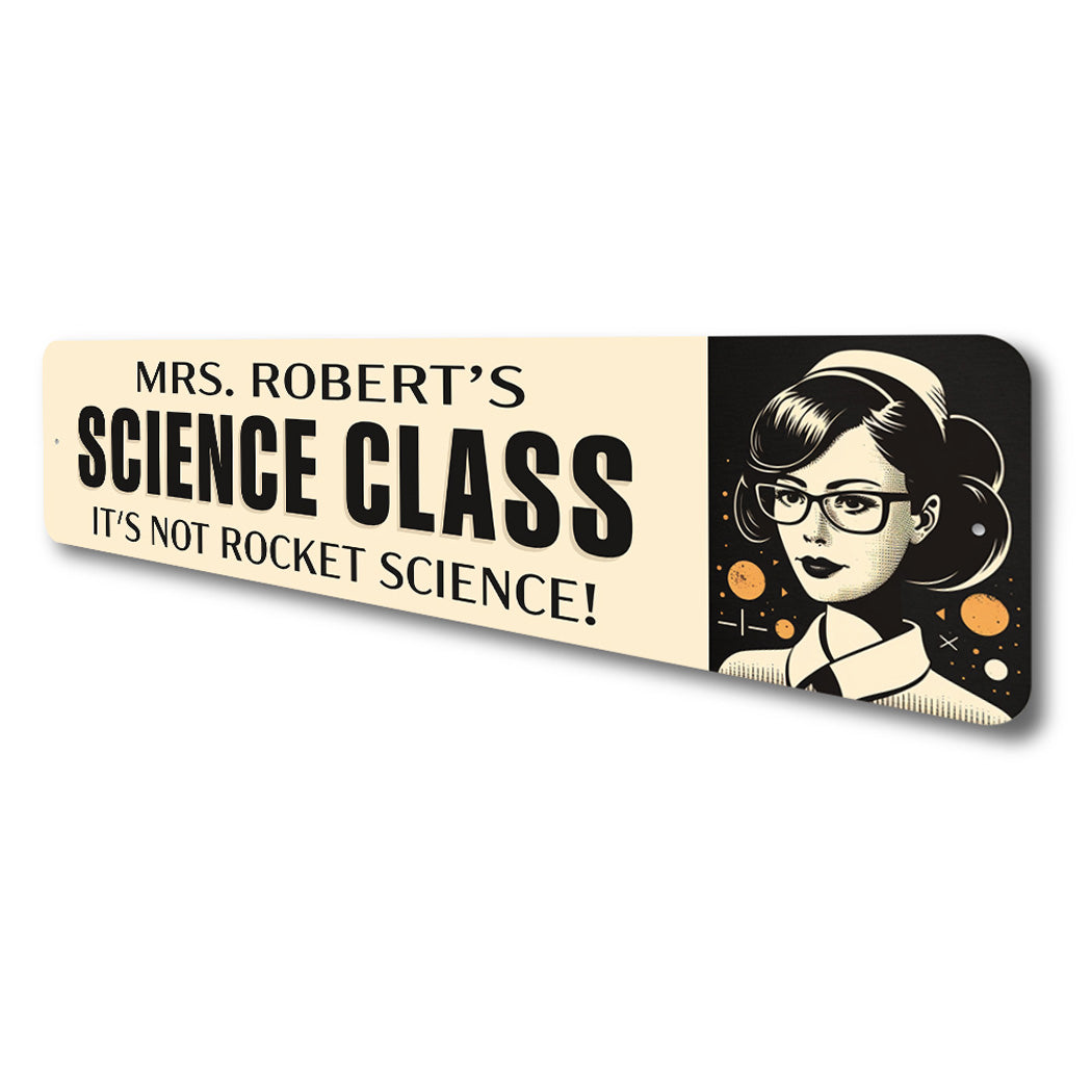 Custom Teacher Name Science Class Sign