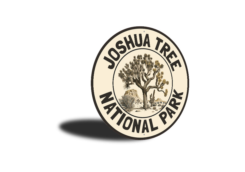 Joshua Tree National Park Round Metal Sign