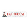 Custom Family Name Lighthouse Location Sign